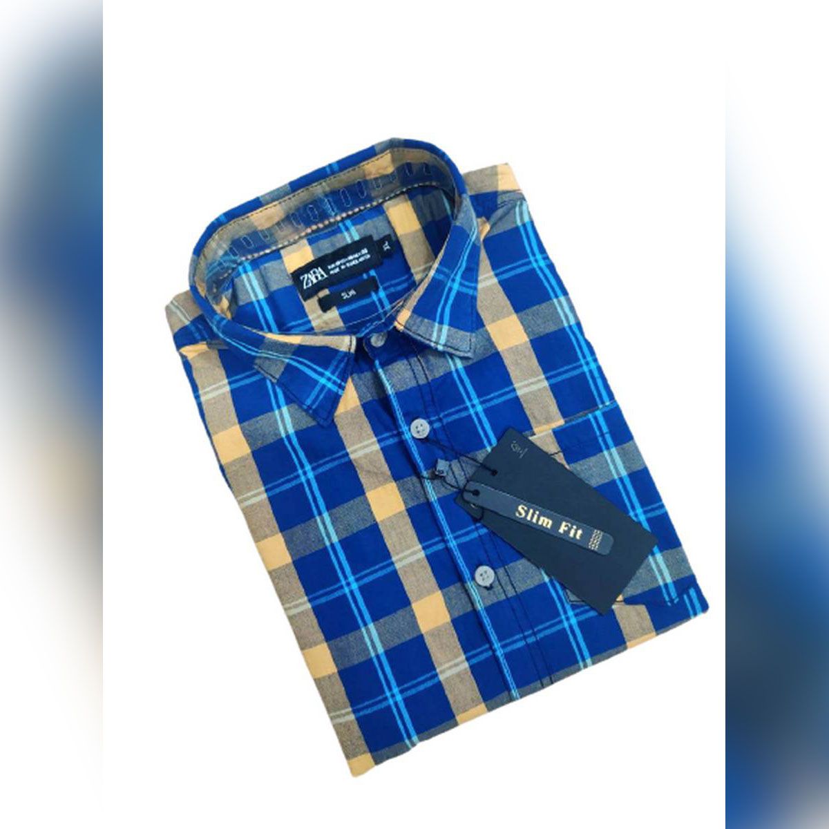 Stylish Check Cotton Long Sleeve Casual Shirt for Men
