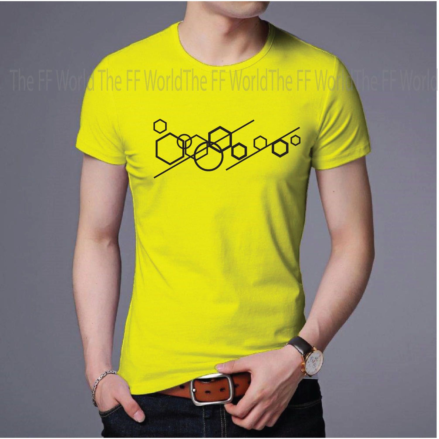 new Summer 2022 High Quality Microfiber Polyester half Sleeve t-shirt for men