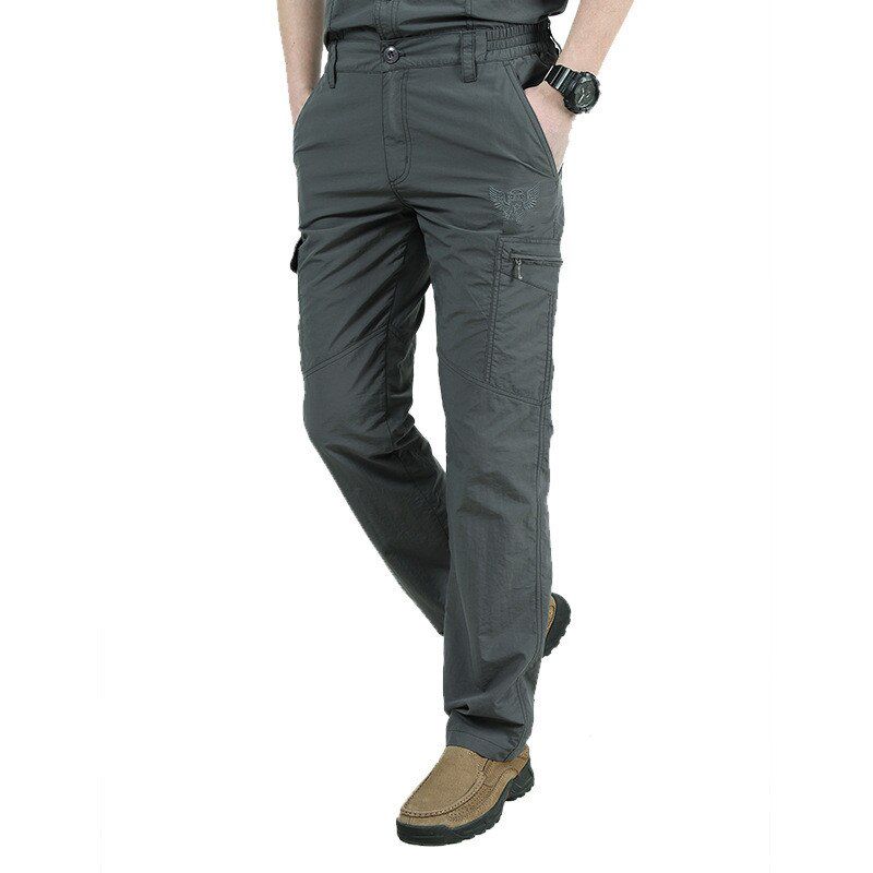 Men's Quick Dry Cargo Pants   Elastic Breathable Trekking Waterproof Joggers Trousers Tactical Pants Men Sweatpants