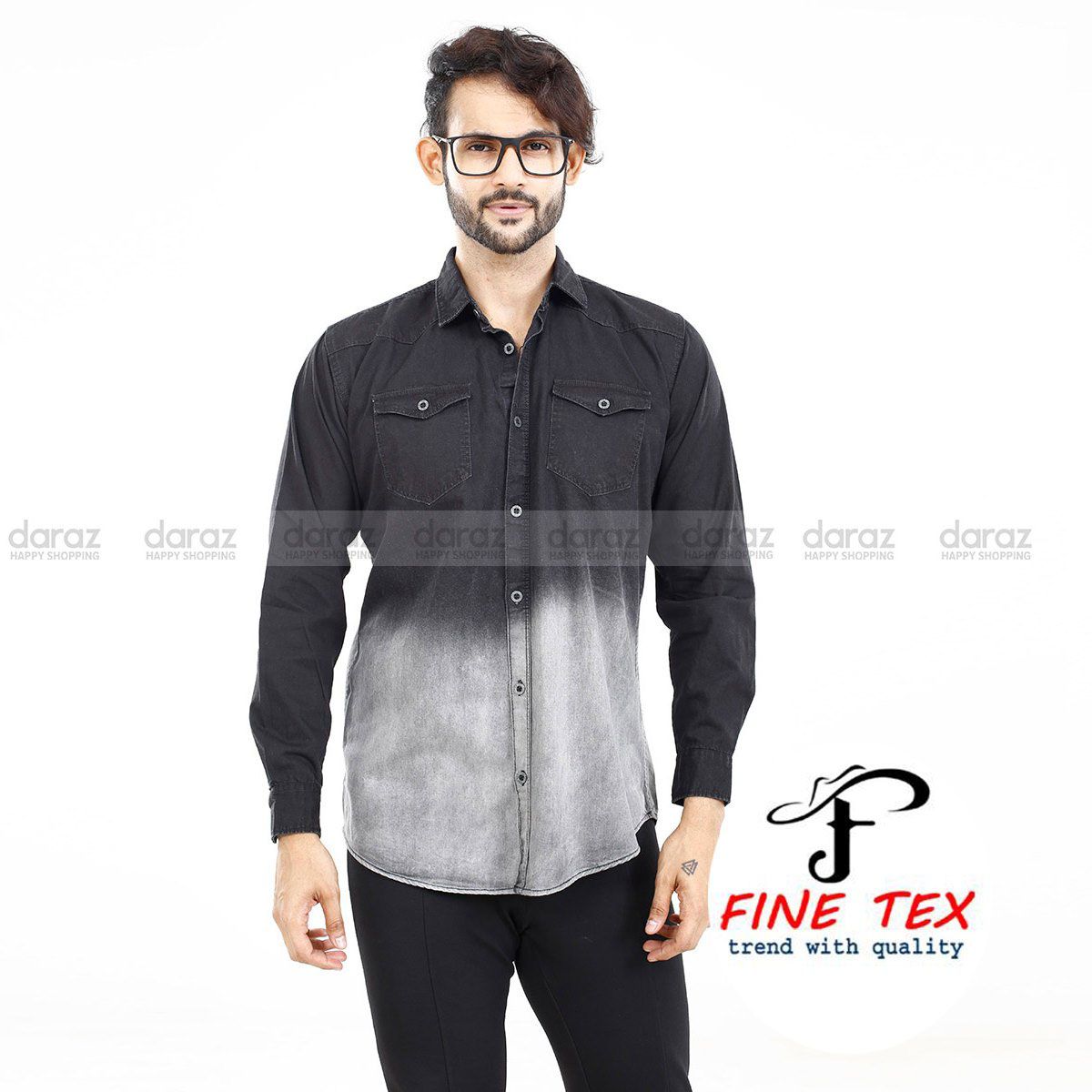 Black Denim Day Night For Men's  Collection BY  Fine Tex