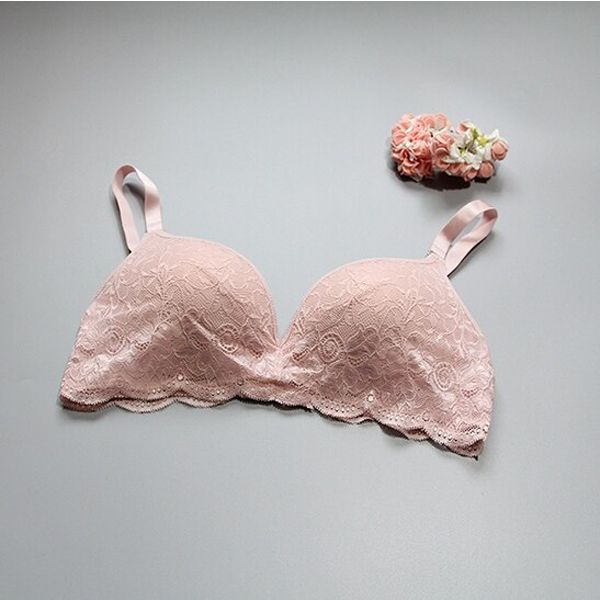 1PC  Silk Knitted Full Lace Comfortable Wireless Bra Bralette SG402