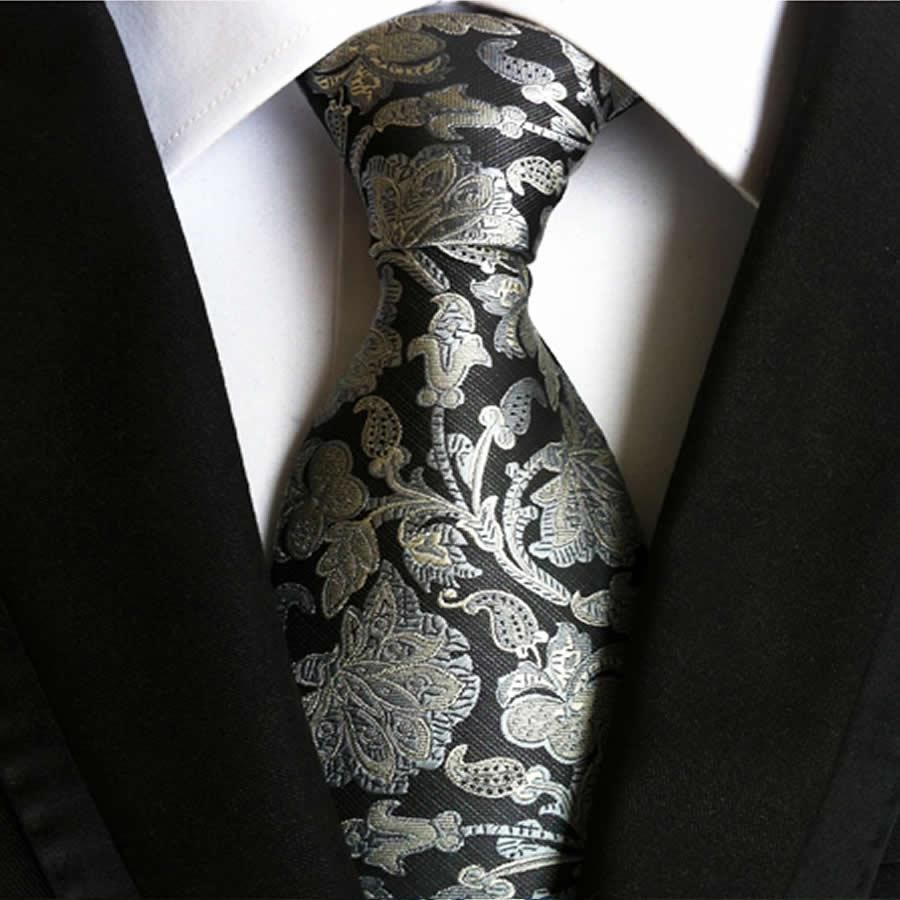 Men's Paisley Tie Classic 8cm Width Multiple Colors Polyester Silk High Quality Cloth Weaving Necktie For Business Casual Wedding Party