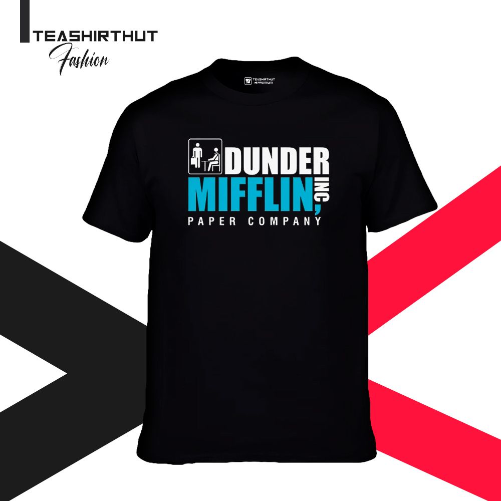 The Office TV Series Black Cotton T-Shirt For Men