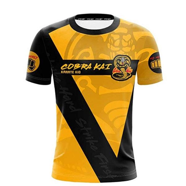 Summer Breathable T-shirt TV Drama Cobra Kai 3D Print Men T-shirt Karate Short Sleeve Ladies Tops Comfortable T-shirt Streetwear
