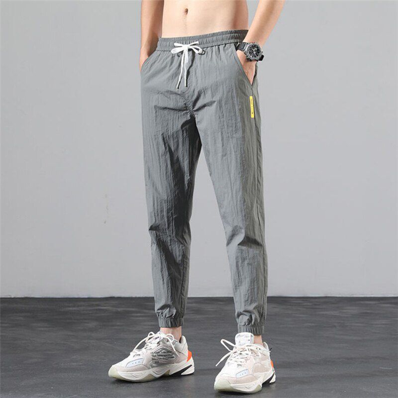 New Ultra-thin Summer Casual Pants for Men Outdoor Big Size Sport Fashion Light Weight Comfortable Loose Cool Running Pants