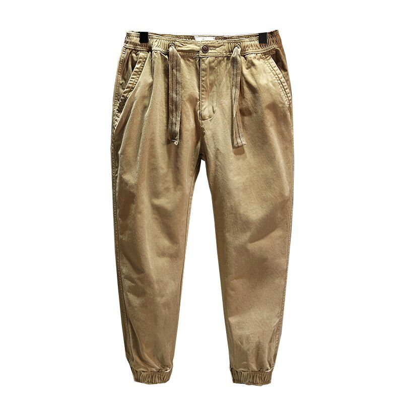 Spring and Autumn New Cargo Pants Men Drawstring Men Hop Streetwear Men's Trousers Casual Pants Joggers
