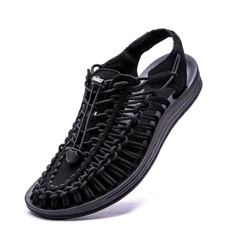 Men's Shoes High-quality Hand-woven Shoes Pull-on Outdoor Sandals Summer Soft Non-slip Gladiator Hiking Beach Platform Sandals