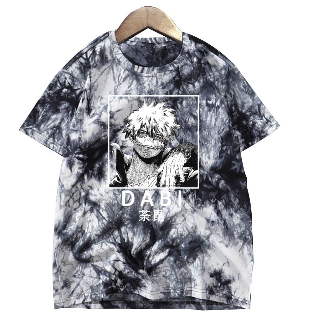 Anime My Hero Academia Dabi Printed T-shirt Harajuku Style Top Loose UniCasual Tee Shirts