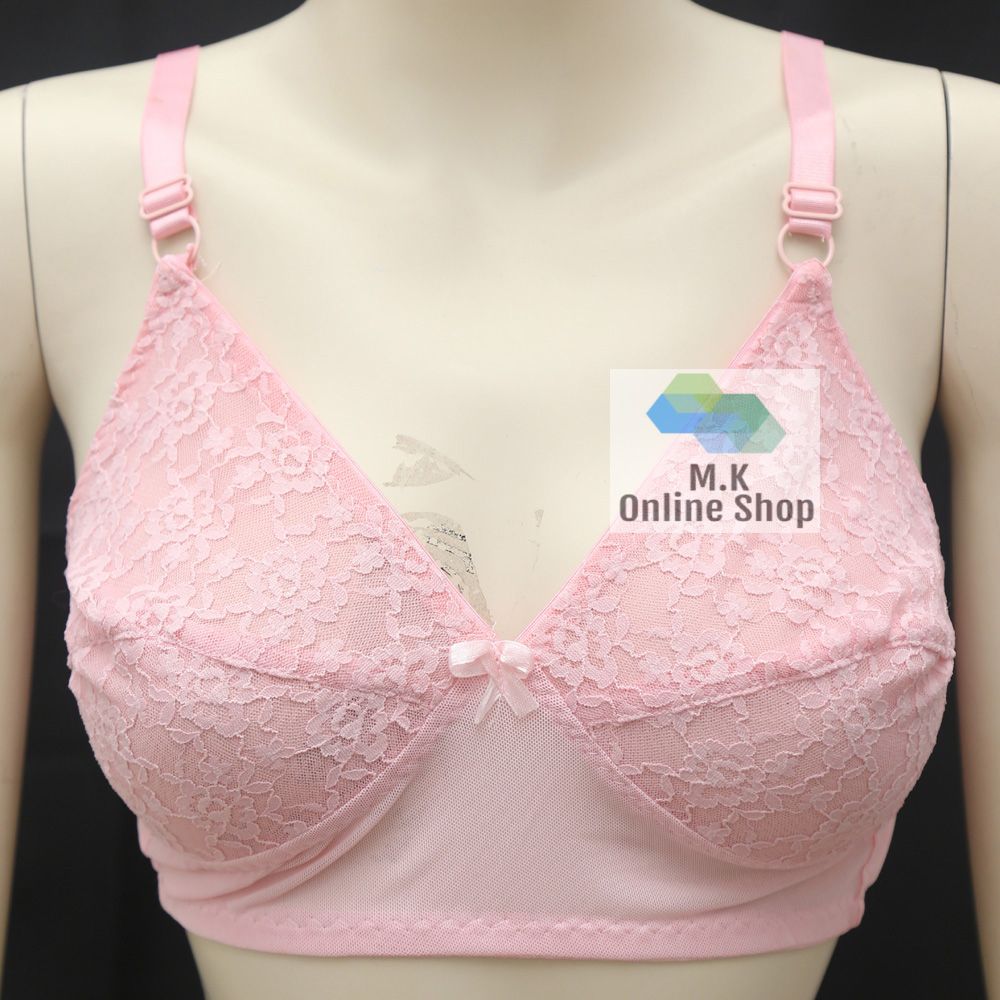 Lace and Net Bra For Female (Random Color)