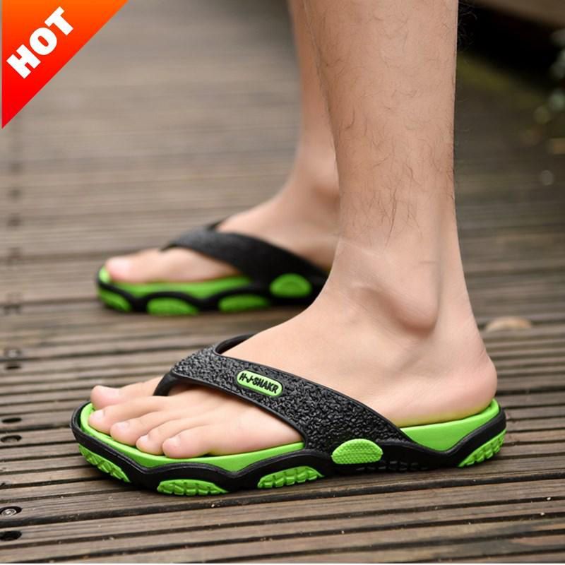 New Summer Men Flip Flops High Quality Beach Sandals Anti-slip Zapatos Hombre Casual Shoes Size 39-45
