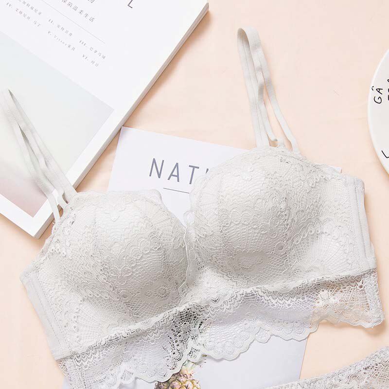 GUMPRUN  Lace Bras For Women Adjust Seamless Wireless Push Up Bra Backless Bralette Comfortable Underwear  Lingerie