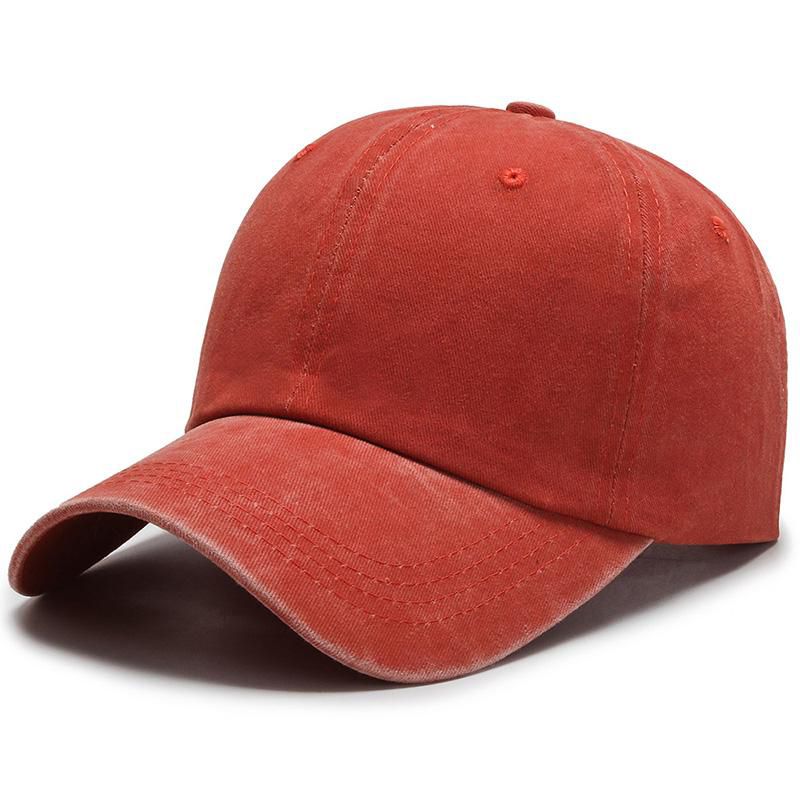 1pc 54cm-62cm,New Unisex Cap Plain Color Washed Cotton Baseball Cap Men & Women Casual Adjustable Outdoor Trucker Snapback Hats