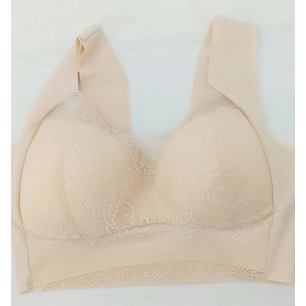 H9701 Women Lace Bra Without Steel Ring Comfortable Underwear Bras Wide Shoulder Strap Full Cup Back Buckle Breathable Lingerie