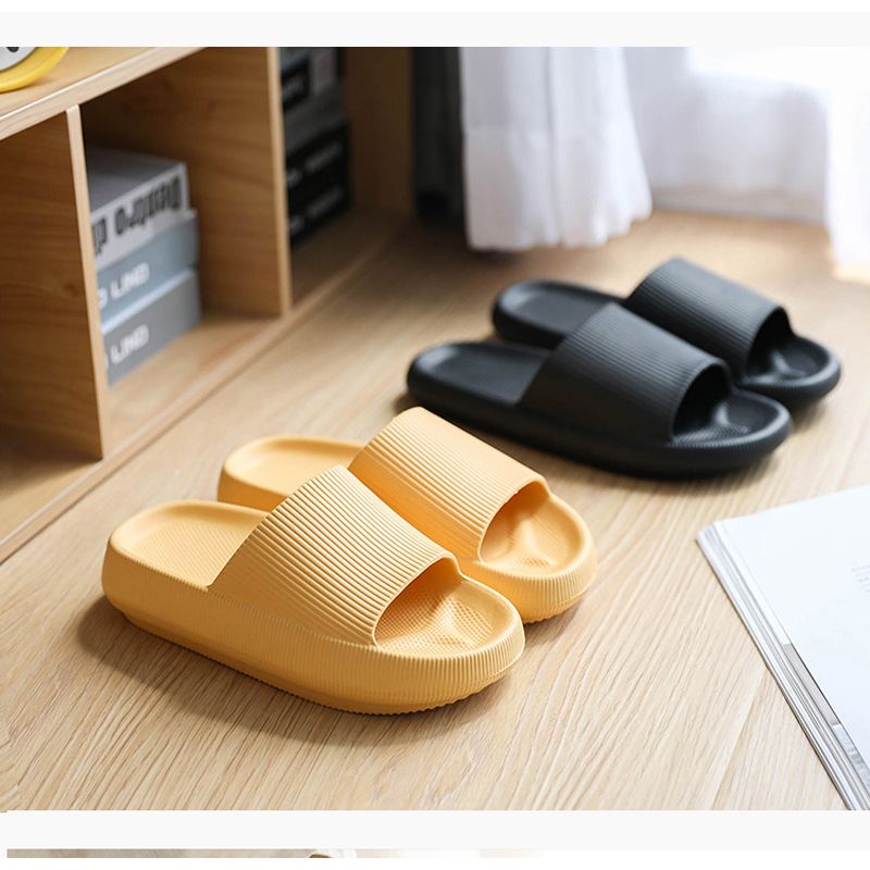Women Slippers Summer Bath Bathroom Non-slip Sandals Indoor Platform Wedges Fish Mouth Sandal Thick Bottom Beach Soft Bottom