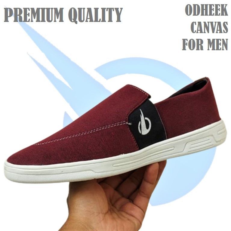 Odheek Canvas For Men Savers Maroon