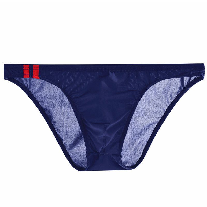Men's Sexy See Through Briefs Mesh Sheer Transparent Stretchy Seamless Panties Ultra-Thin Male Underpants