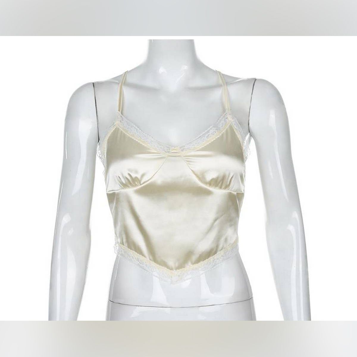 New Women  Lace-up Backless Top Ladies Fashion Sleeveless Crop Top for Party Daily Wear
