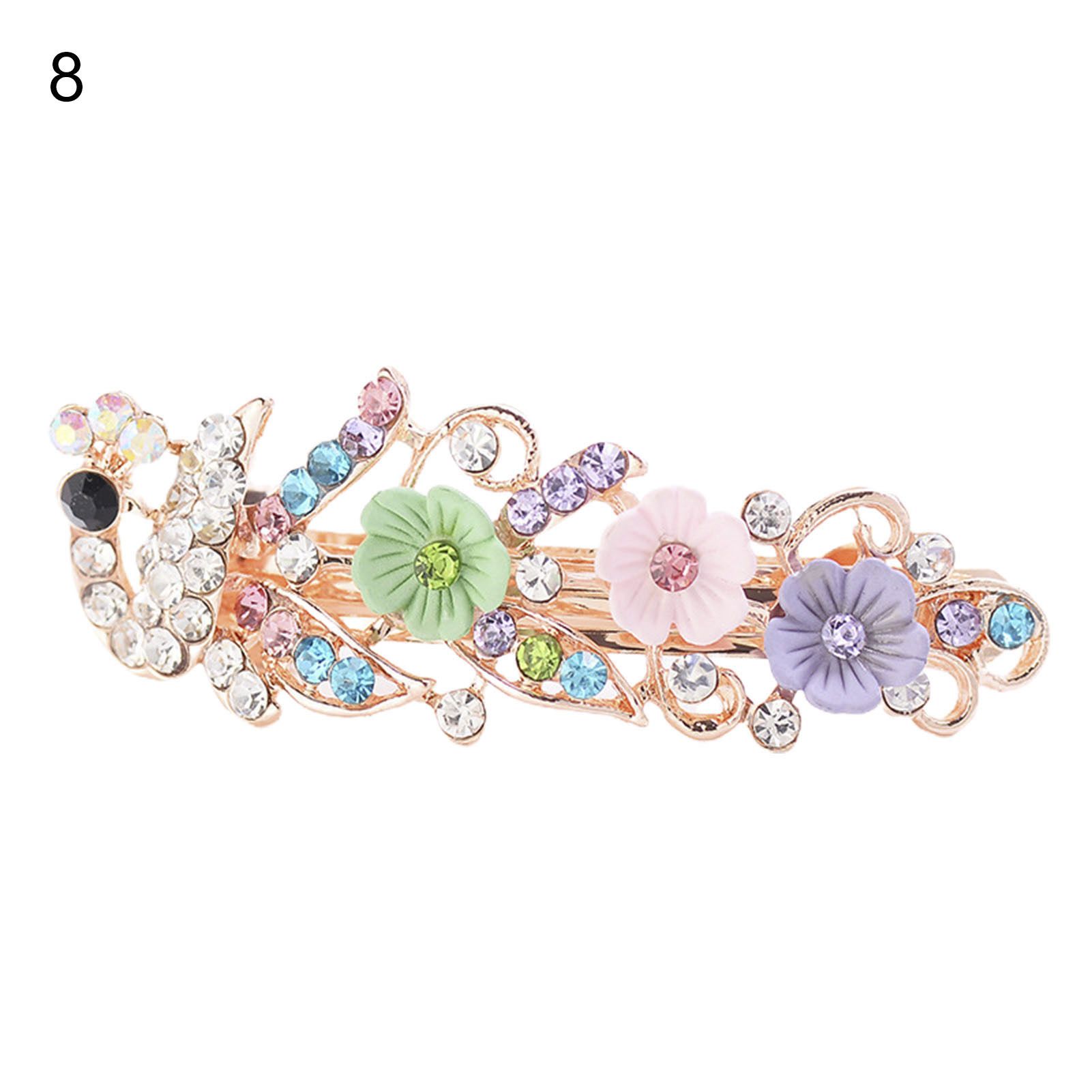 Hairpin Rhinestone Rhinestone Shiny Girls Hair Clip
