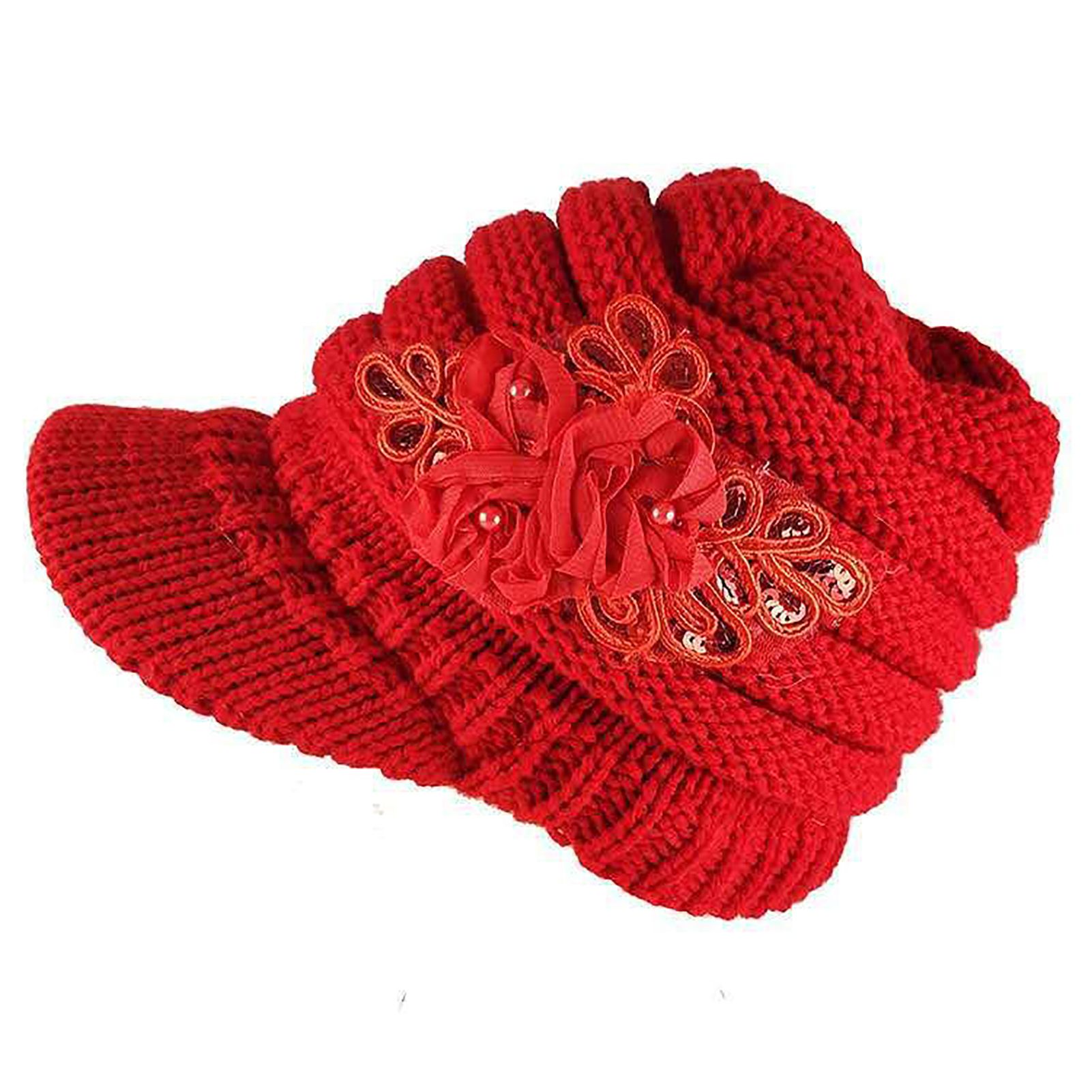 Women Hat ed Regular Fit Winter Beanie