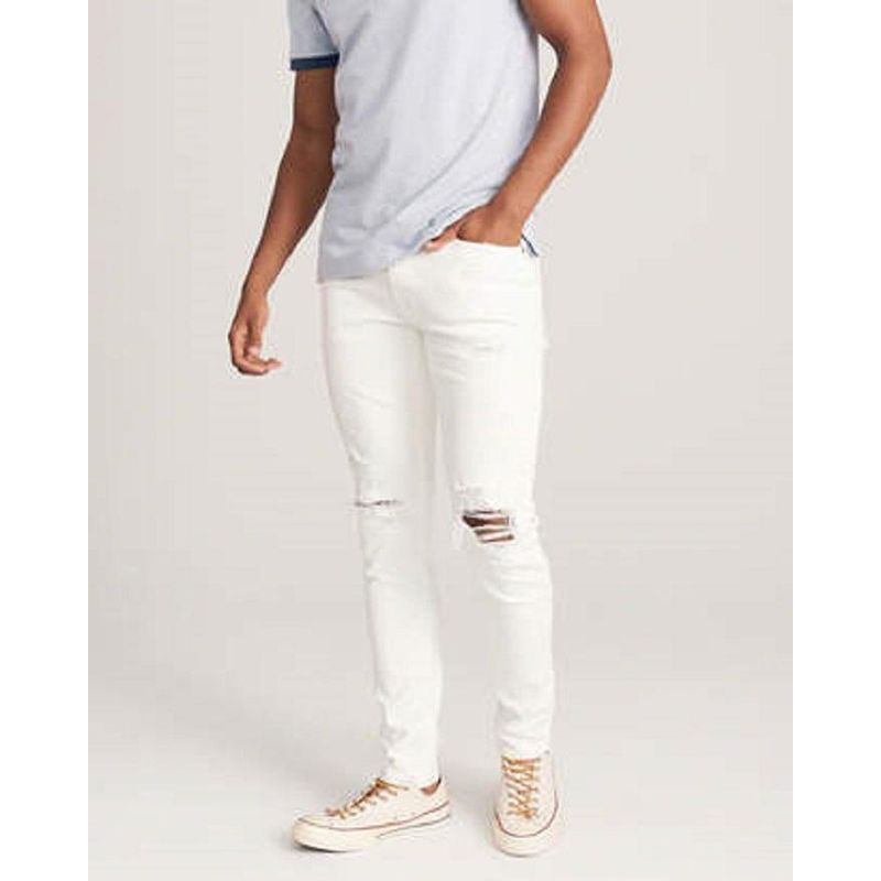 Fashionable rip jeans pant for man