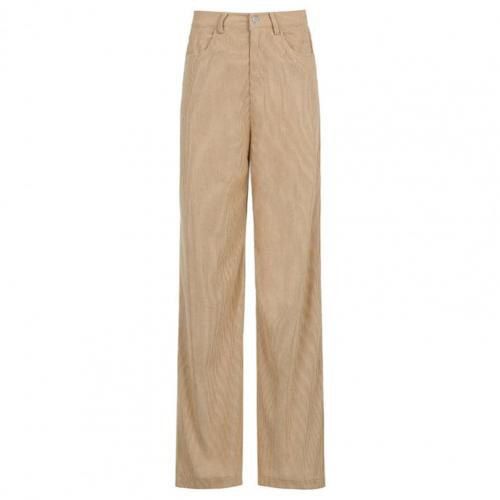 Vintage Teenager Skater Girl Style Baggy Pants Streetwear Corduroy Pants Fashion High Waist Brown Trousers