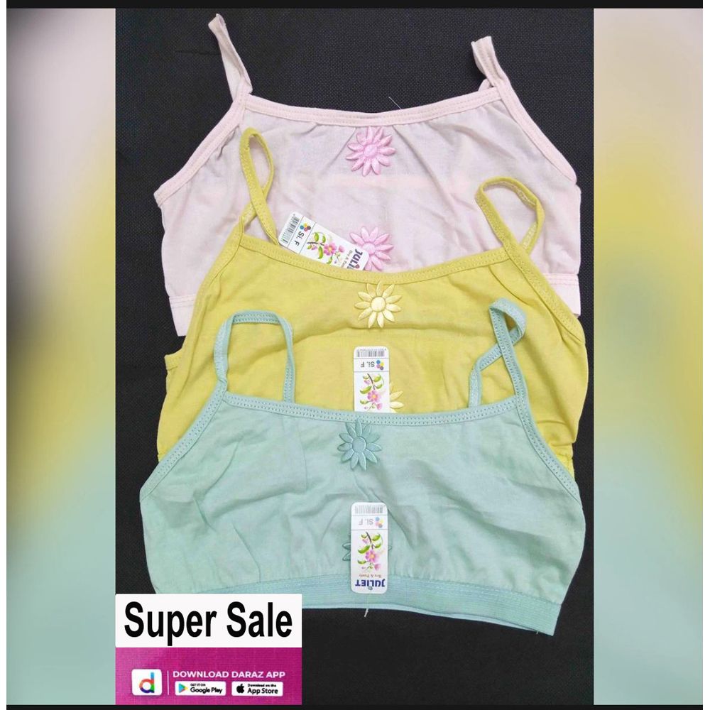 School Girl bra Soft Design Cotton Bra For Teenager Combo Pack Of 1 Piss