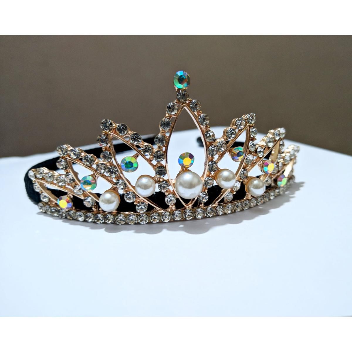 Kids Girls Princess Metal Crown Headband Hair Hoop Birthday Party kids birthday crownFashion Baby Girl Kids stone Metal Birthday Party Crown Bridal Hair Band
