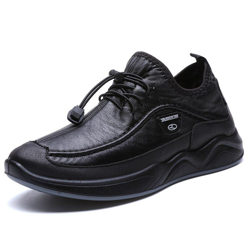 Winter Warm Men Casual Shoes High Quality Elastic Band Fashion Design Solid Tenacity Comfortable Mens Trainers Plus Size 38-46