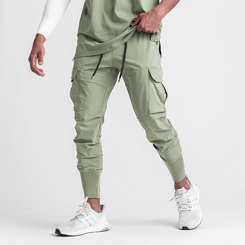 ASRV Summer New Thin Sweatpants Men's Trendy Brand Multi cket Cargo Pants Srts Pants Joggers Men Techwear Pantalones Hombre