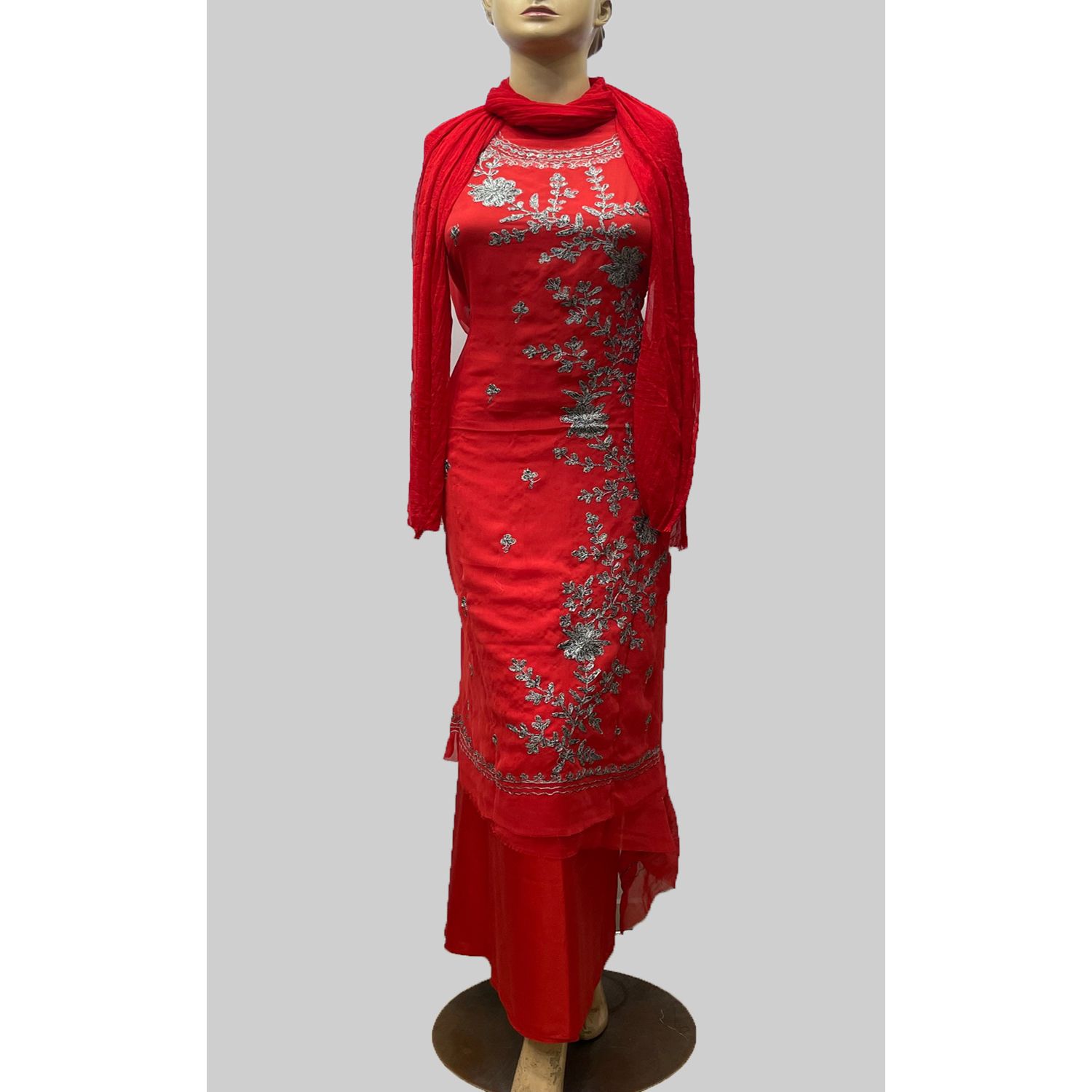 Three Piece Georgette/Jorjet Embroidery Work Salwar Kameez For Women