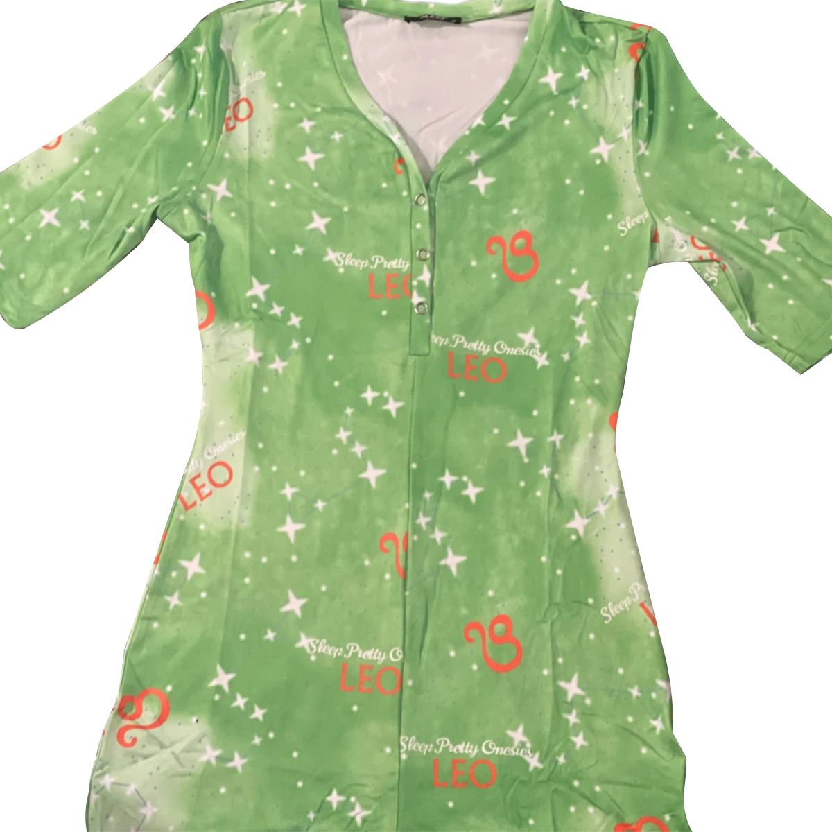 Women's Printed Jumpsuit Summer Fashion Casual Short Sleeve V-neck Bodysuit Home Service