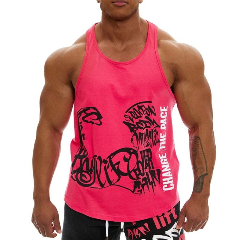 Men Bodybuilding TaTops Gyms Workout Fitness Cotton Sleeveless shirt Running Clothes Stringer Singlet Male Summer Casual Vest