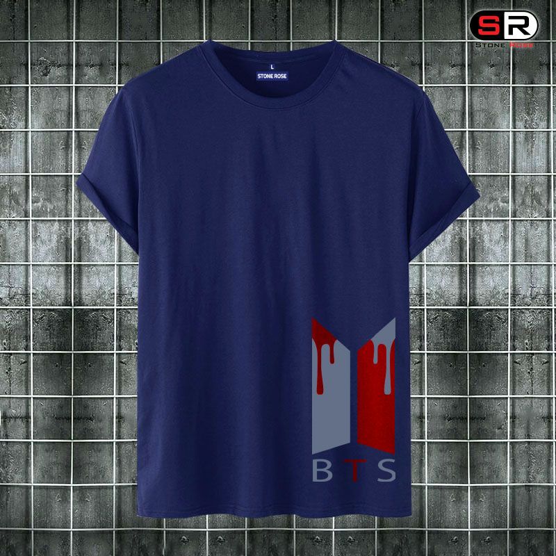 BTS Short Sleeve Cotton T-Shirts For Men By Stone Rose - 17125T - T Shirt For Man - T Shirt For Man