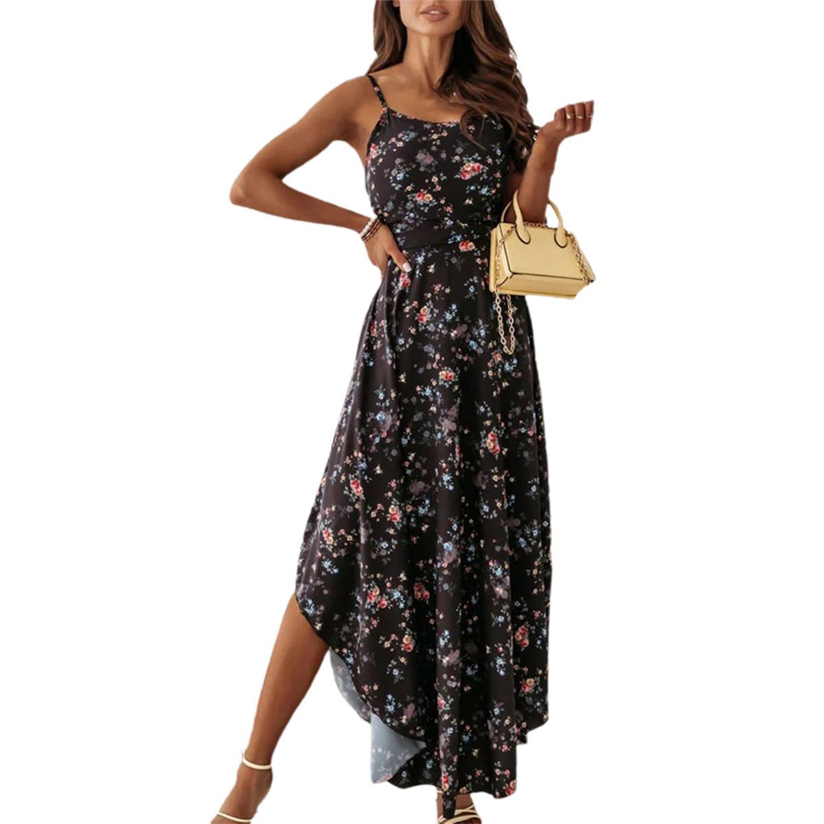 Sling Dress Comforle d Waist Summer Dress