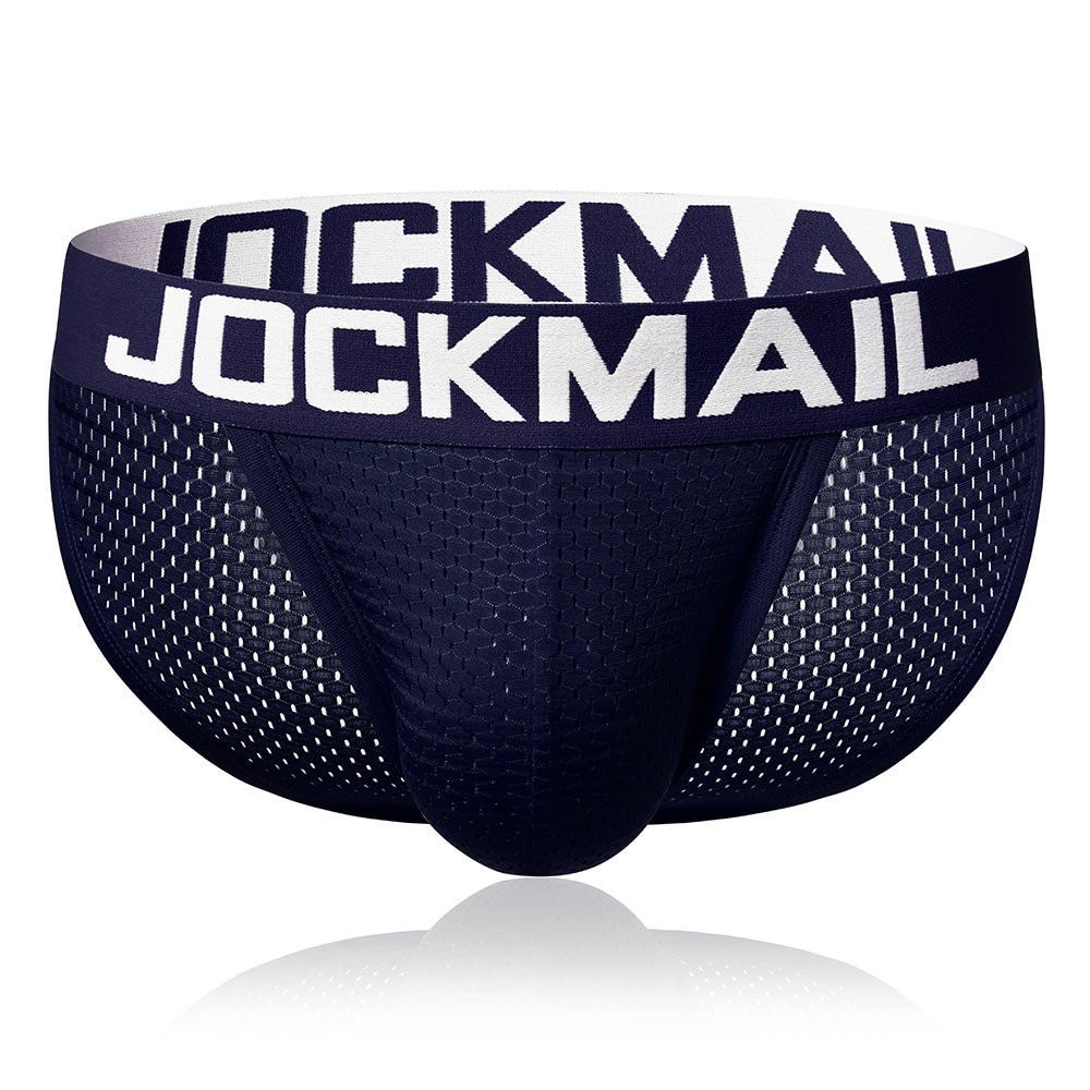 Jockmail men sexy briefs men cotton s slips men tanga hombre encaje bulge pouch thong men clothing Summer shorts