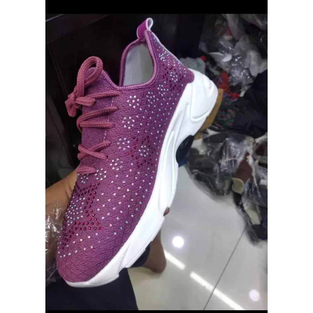 Ash Cotton Fabrics Sneaker Shoes Slip-Ons & Loafers for Woman