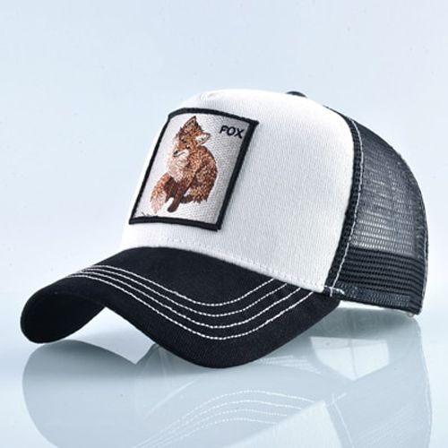 Cotton Snapback caps for Embroidery Fox Baseball Cap Women's Breathable Mesh Trucker Unisex Patch Hip Hop Bone Casquette