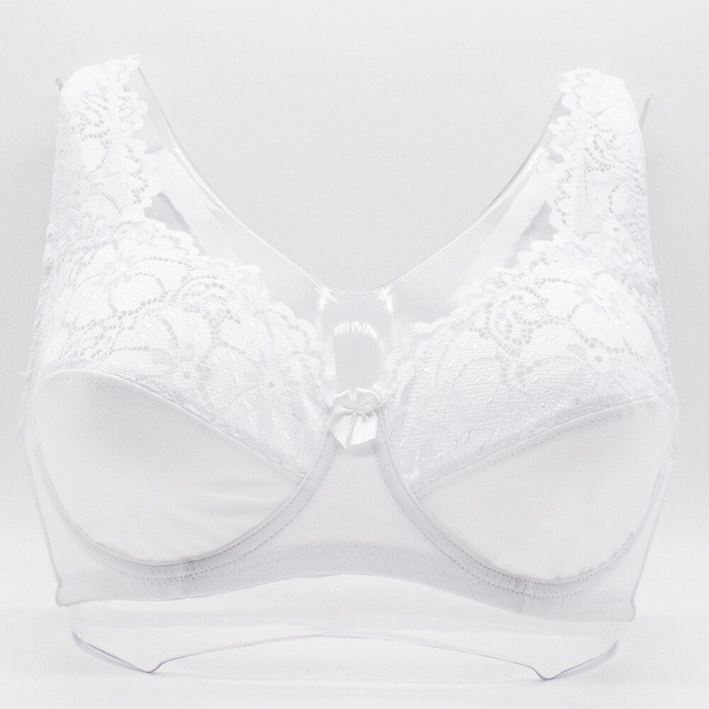 Women Floral Unlined Lace Bra Transparent Perspective Brassiere  Lingeries Underwire Support Bralette Underwear Plus Size Bra
