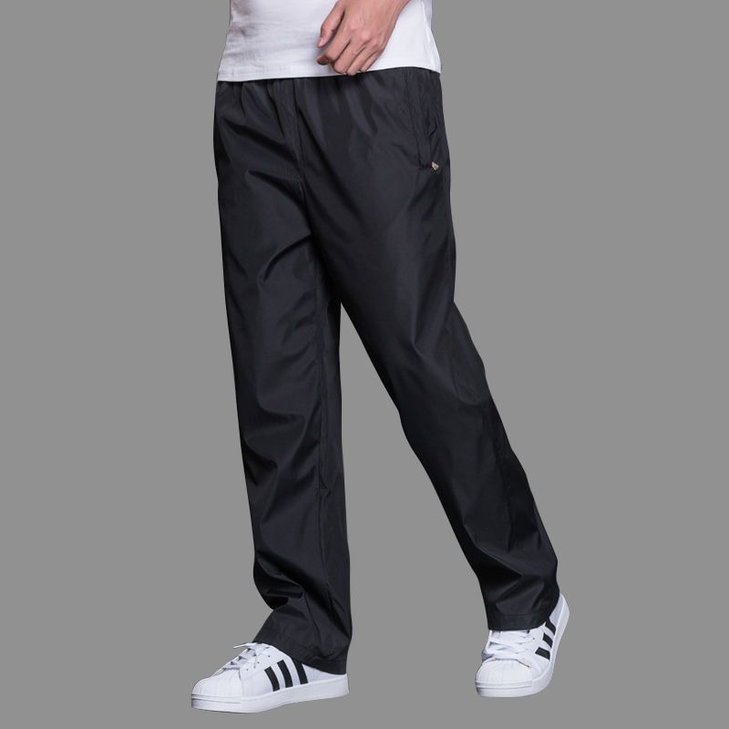 Men's Quick Drying Pants Elastic Waist Summer Men Breathable Pants polyester sport Pants Mens Straight sweatpants