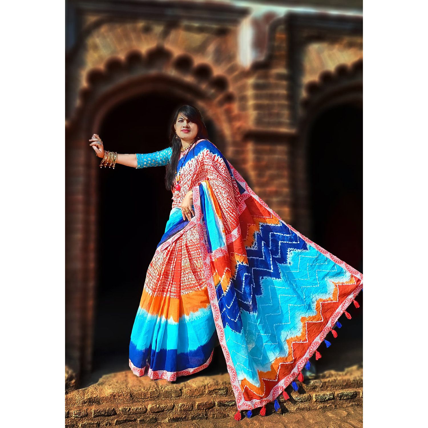 Shiburi Dye Saree