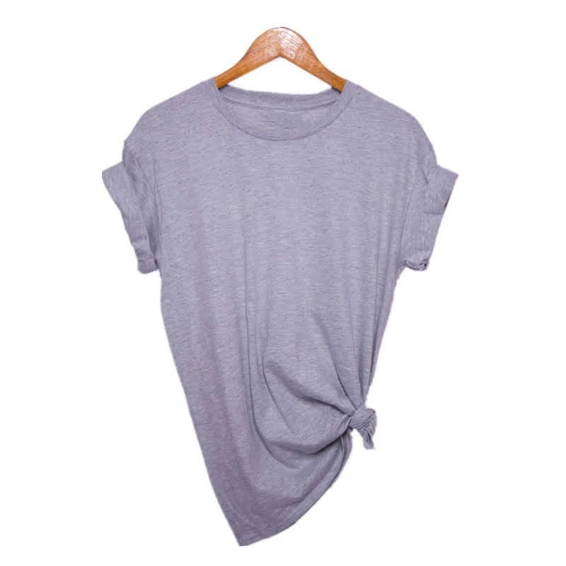 Ash Cotton Half Sleeve T-Shirt for Women Code-LN10748T
