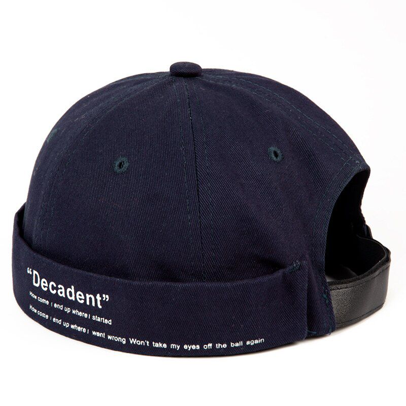 Women Men Summer Cotton Hop Brimless Skullies Cap Vintage Urban Unique Street Portable Docker Hats Multipurpose Beanie Hat