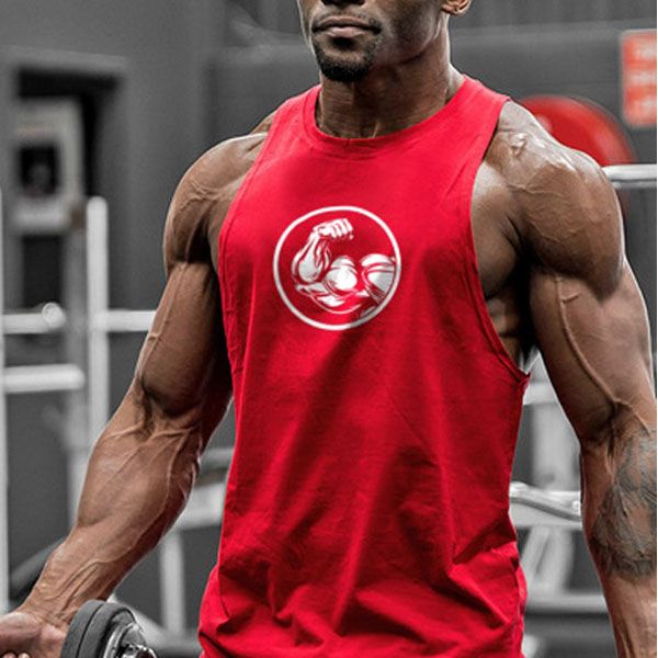 cotton gym vest boys sleeveless vest bodybuilding fitness clothing undershirt fitness vest