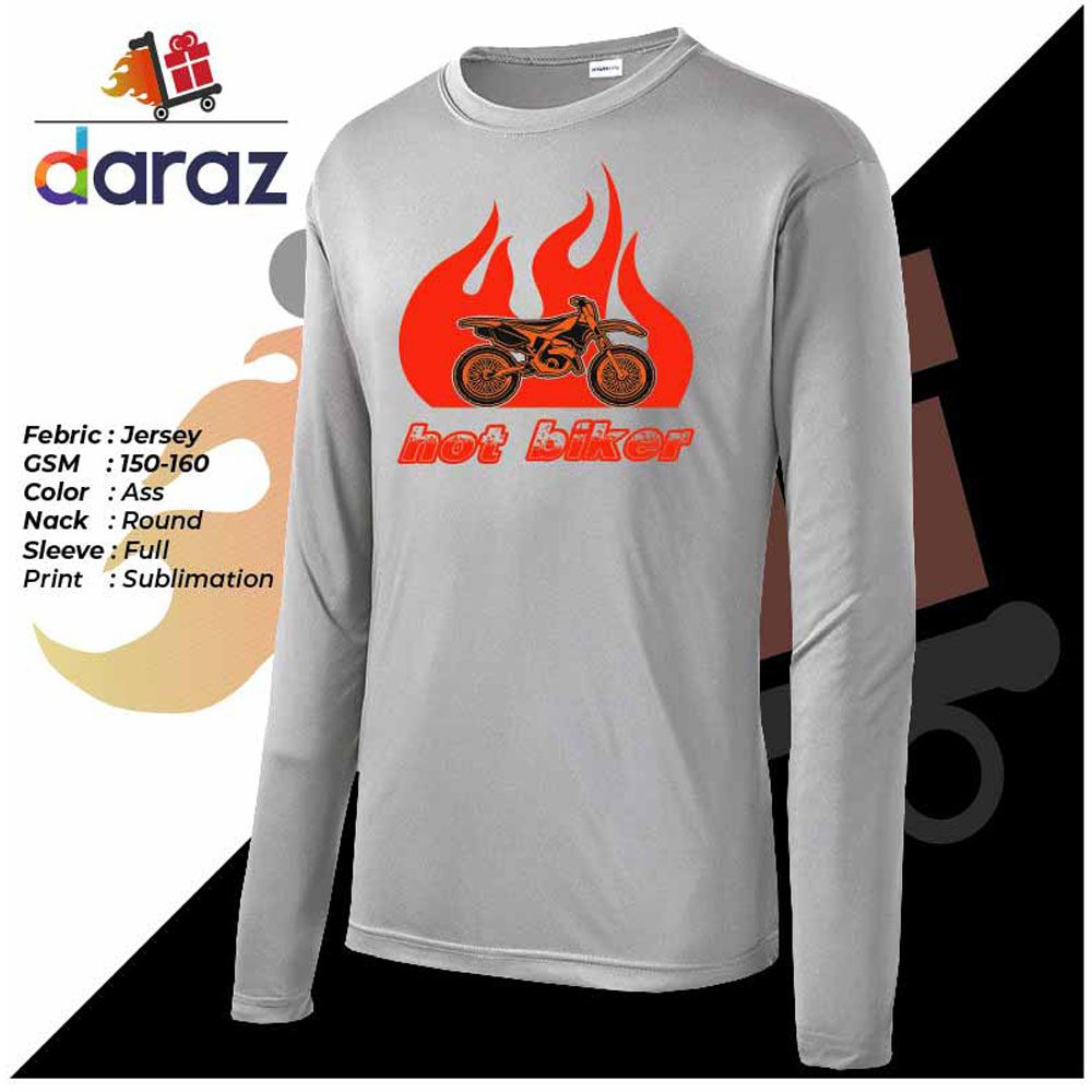 Hot Biker Full Hand tshirt for men