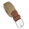 Men Women Fashion Braided Elastic Stretch Metal Buckle Belt Strap Waistband