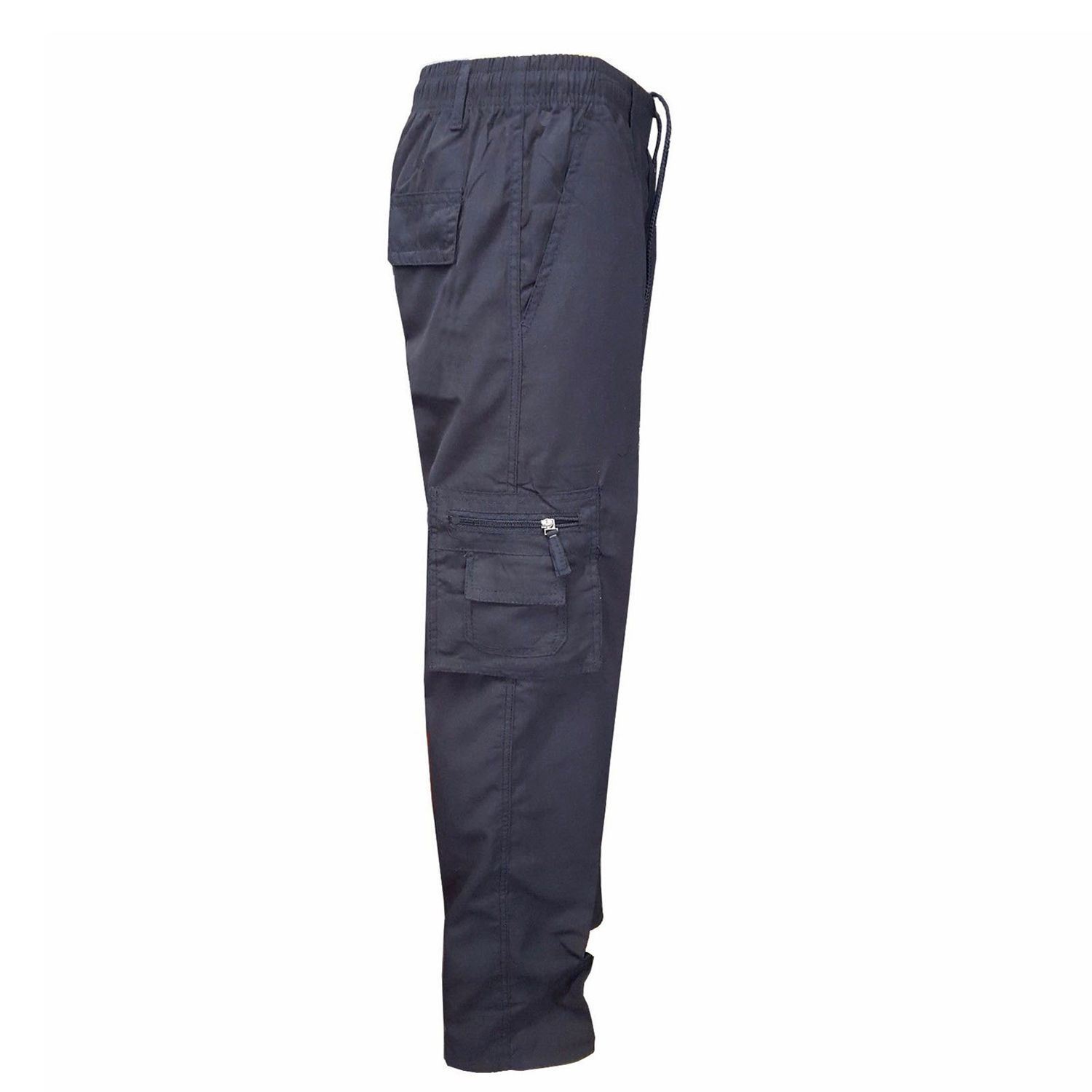 Cargo Pants Deep Crotch Drawstring Mid Waist Men Fitness Pants