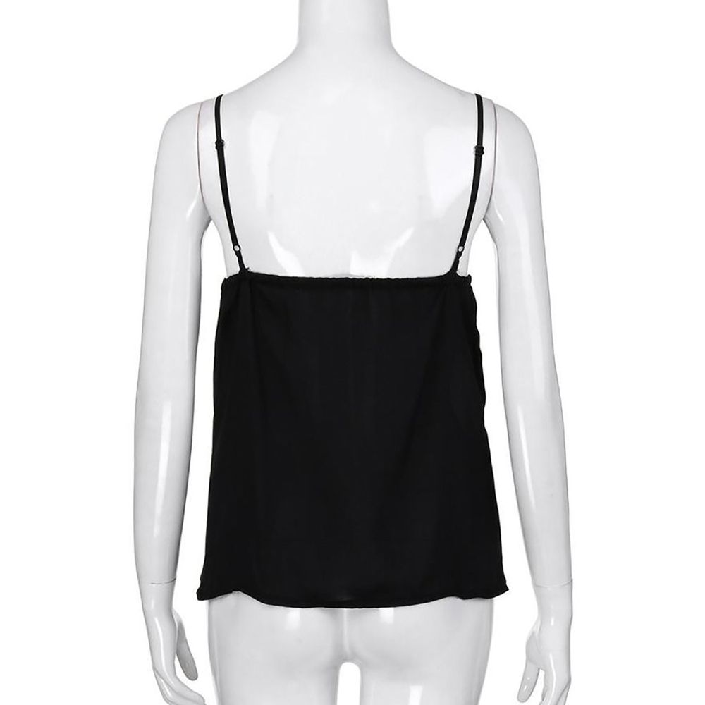 MA Summer Women Vest V-neck Lace Vest Solid Color Sexy Tank Tops Vest Camisole