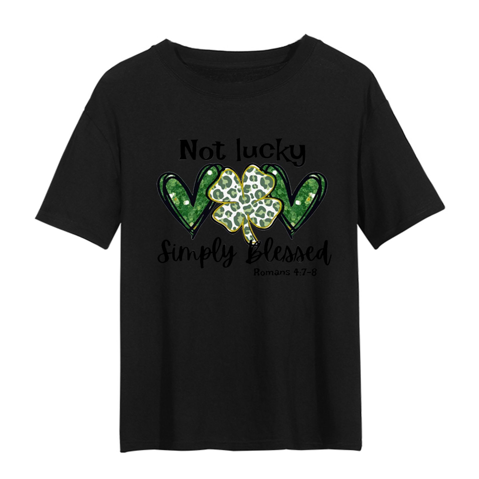 Women T-shirt Eye-catching Decorative Flower Heart Pullover T-shirt