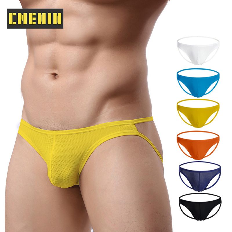 CMENIN 1pcs Splice Spandex Mesh Men Underwear thongs Mens Jockstrap  Thongs And G strings CMENIN 1pcs Quick Dry Print Innerwear AD7106