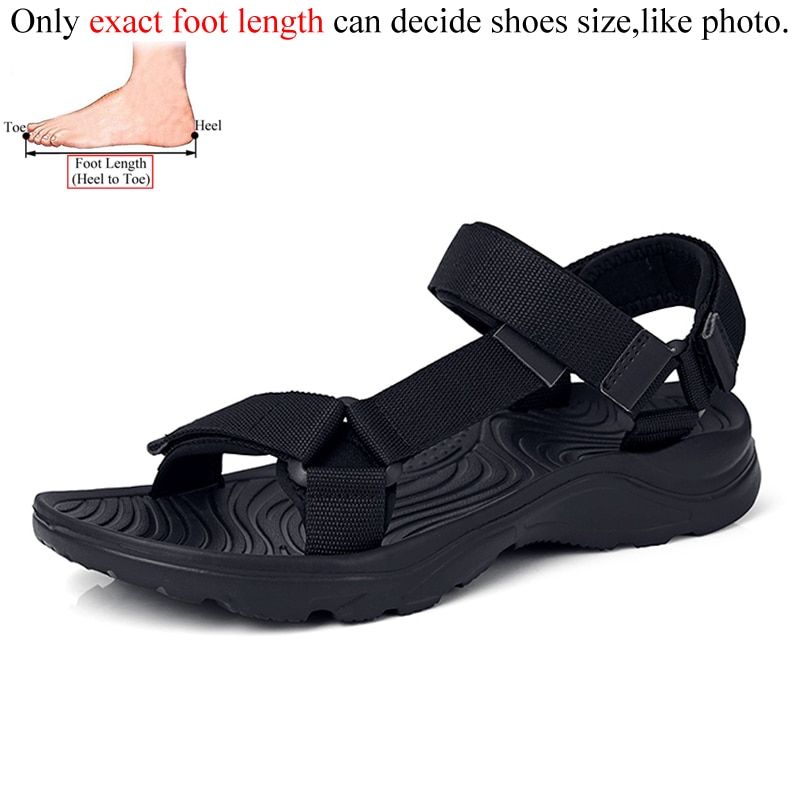 Summer Casual Breathable Black Mens Sandals Open Shoes Men Beach Sandalias Hombre Sandal Man Sandles Mens Gladiator Plus Size 48
